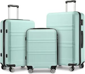 KONO Hartschalen-Trolley mit TSA-Schloss - Reisekoffer