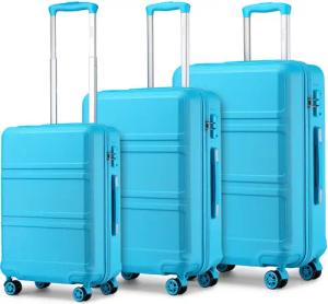 KONO Hartschalen-Trolley mit TSA-Schloss - Reisekoffer