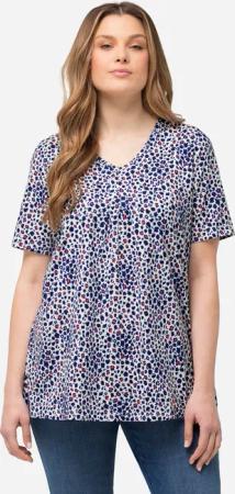 Ulla Popken T-Shirt T-Shirt Zierfalten A-Linie