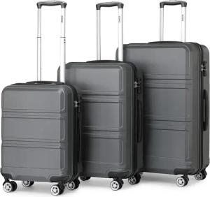 KONO Hartschalen-Trolley mit TSA-Schloss - Reisekoffer