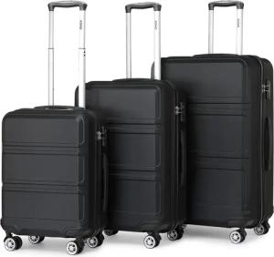 KONO Hartschalen-Trolley mit TSA-Schloss - Reisekoffer