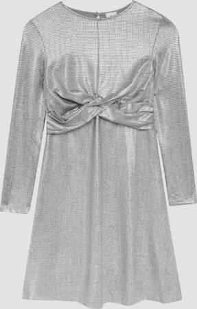 s.Oliver Minikleid Kleid mit Wickel-Detail in