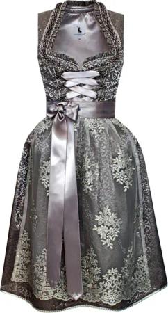 Alpenmärchen Dirndl Dirndl Diva in grau