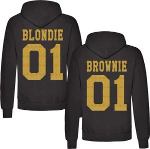 Couples Shop Kapuzenpullover Blondie & Brownie