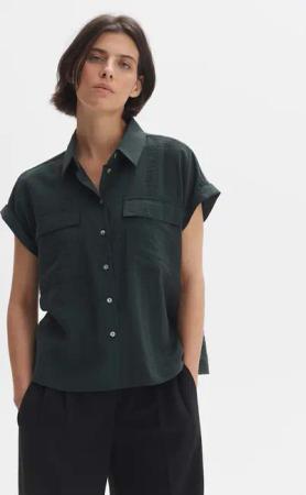 OPUS Kurzarmbluse Hemdbluse FITARA