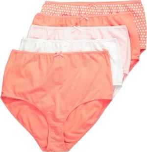 Ulla Popken Maxislip Maxislips 5er-Pack Punkte/einfarbig