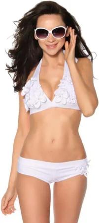 Samegame Triangel-Bikini Triangel Blümchen-Bikin Set mit