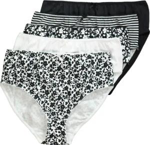 Ulla Popken Slip Midislips 5er-Pack Blumen/einfarbig