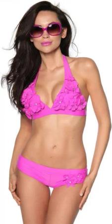 Samegame Triangel-Bikini Triangel Blümchen-Bikin Set mit