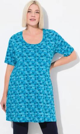 Ulla Popken Longshirt Longshirt Blüten A-Linie