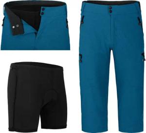 Fahrradhose PORVOO Capri (mit gepolsterter Innenhose)