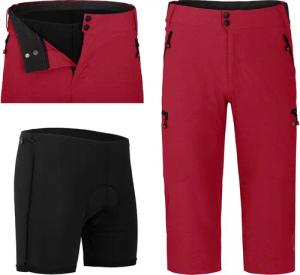Fahrradhose PORVOO Capri (mit gepolsterter Innenhose)