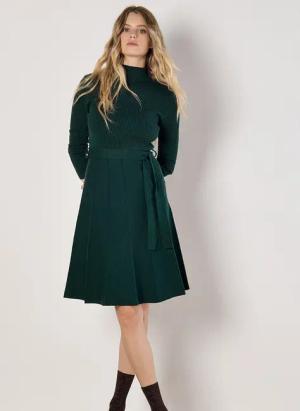 Apricot Skaterkleid Minikleid, (2-tlg) mit Faltenrock
