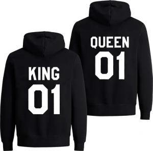Couples Shop Kapuzenpullover KING & QUEEN
