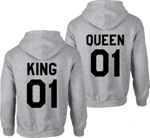Couples Shop Kapuzenpullover KING & QUEEN