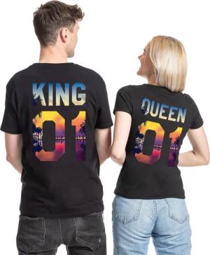 Couples Shop T-Shirt KING & QUEEN