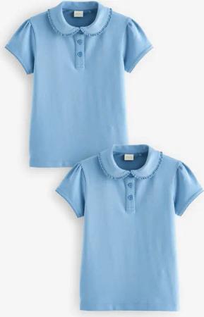 Next Poloshirt 2 Jersey-Oberteile Stretch-Baumwolle mit