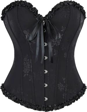 Refttenw Corsage Damen-Korsett Vintage Jacquard Bustiers