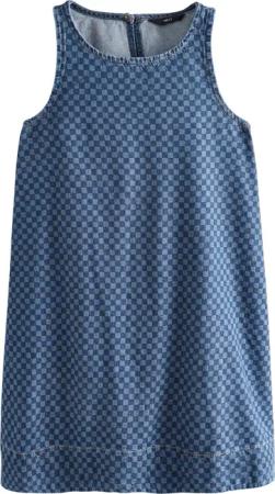 Next Jeanskleid Minikleid mit Ringerrücken aus