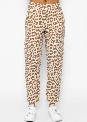 SASSYCLASSY Chinohose Lässige Jersey Chinohose Stoffhose