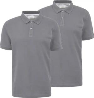 s.Oliver Poloshirt (2-tlg) 2 Knöpfe, Logo-Stickerei,