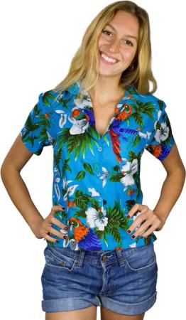 King Kameha Hawaiihemd Cherryparrot Funky Hawaiibluse