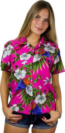 King Kameha Hawaiihemd Cherryparrot Funky Hawaiibluse