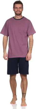 Moonline Shorty Kurzer Herren Schlafanzug Pyjama