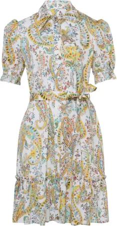 White Label Hemdblusenkleid Paisley-Halbarmkleid