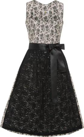 Almsach Dirndl Midi Dirndl mit Rosenprint