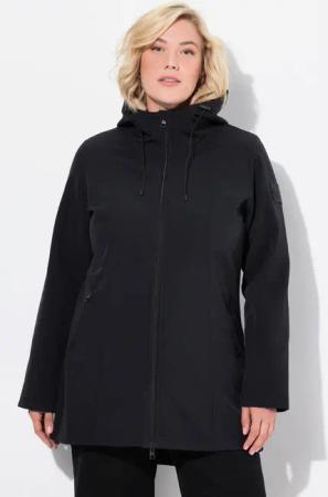 Ulla Popken Softshelljacke HYPRAR Long-Softshelljacke wasserabweisend
