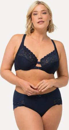 Ulla Popken Bügel-BH Bügel-BH Spitze Doppelverschluss