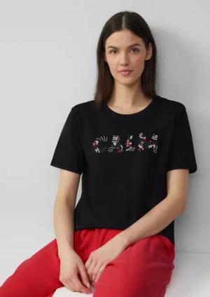 s.Oliver Kurzarmshirt Jersey-T-Shirt im Relaxed Fit
