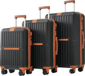 MODFU Trolleyset Hartschalenkoffer-Set, Hartschalen-Trolley, 4 Rollen,