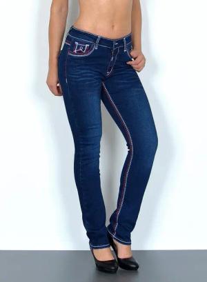 ESRA Straight-Jeans Damen Straight Jeans mit
