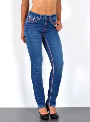 ESRA Straight-Jeans Damen Straight Jeans mit