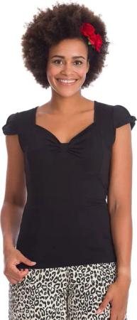 Banned Shirttop Sweet Summer Schwarz Retro