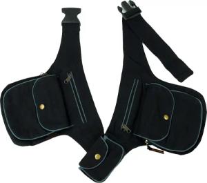 Guru-Shop Gürteltasche Stoff Sidebag, doppelte Gürteltasche,