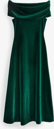 Next Maxikleid Schulterfreies Maxikleid aus Samt