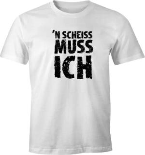 MoonWorks Print-Shirt Herren T-Shirt Einen Scheiß