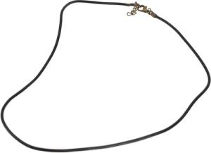 Guru-Shop Silberkette Kautschuckband 2 mm mit
