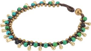 Guru-Shop Fußkette Fußkette Makramee mit Glöckchen,