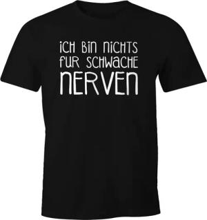 MoonWorks Print-Shirt Lustiges Herren T-Shirt Ich