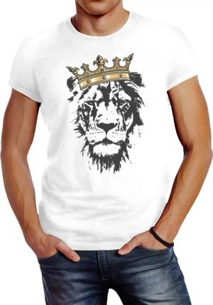 Neverless Print-Shirt Herren T-Shirt König der