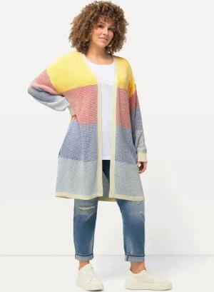 Ulla Popken Strickjacke Long-Strickjacke Oversized Eggshape