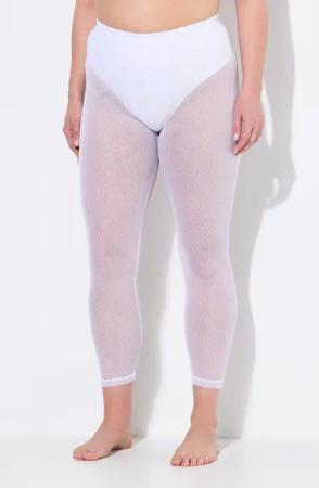 Ulla Popken Feinstrumpfhose Strumpf-Leggings Mesh knöchellang