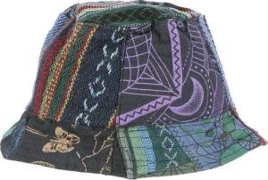 Guru-Shop Strickmütze Sommerhut,Patchwork Schlapphut, Fischerhut,..