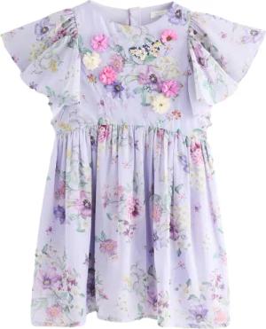 Next Partykleid Verziertes Kleid mit Engelsärmeln