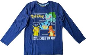 POKÉMON Langarmshirt in dunkelblau
