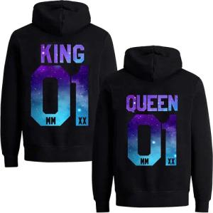 Couples Shop Kapuzenpullover KING & QUEEN